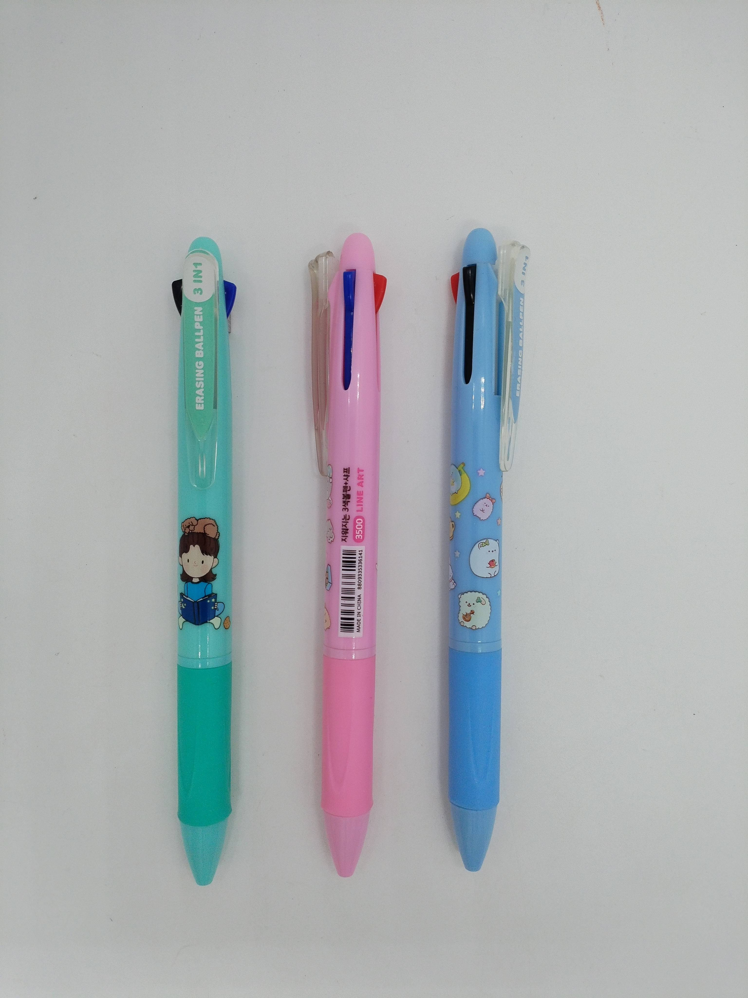 4in1 erasable gel ink pen